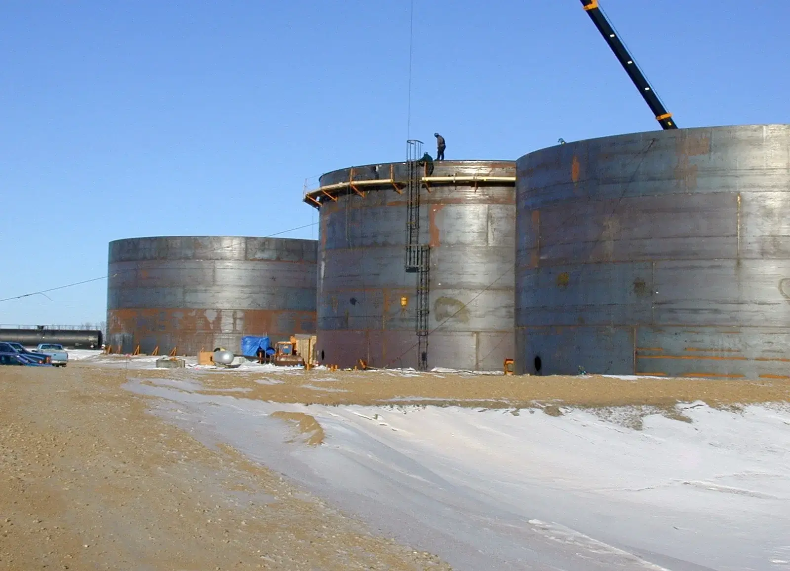 Storage tank erection services by Astha tank construction
